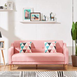 ghế sofa màu hồng
