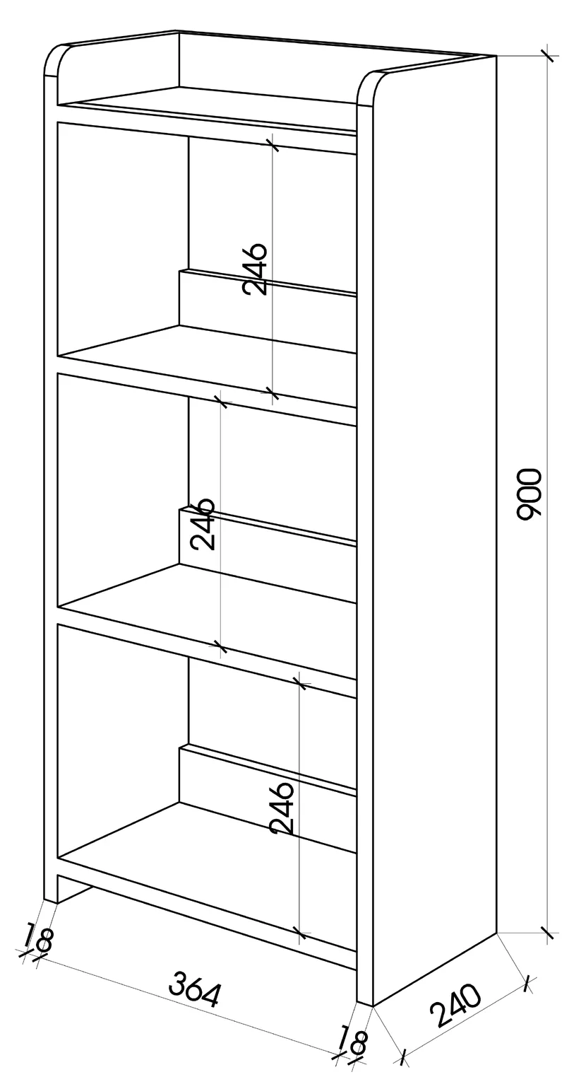 gia-sach-mini-go-gia-sach-trang-tri-ghs-250