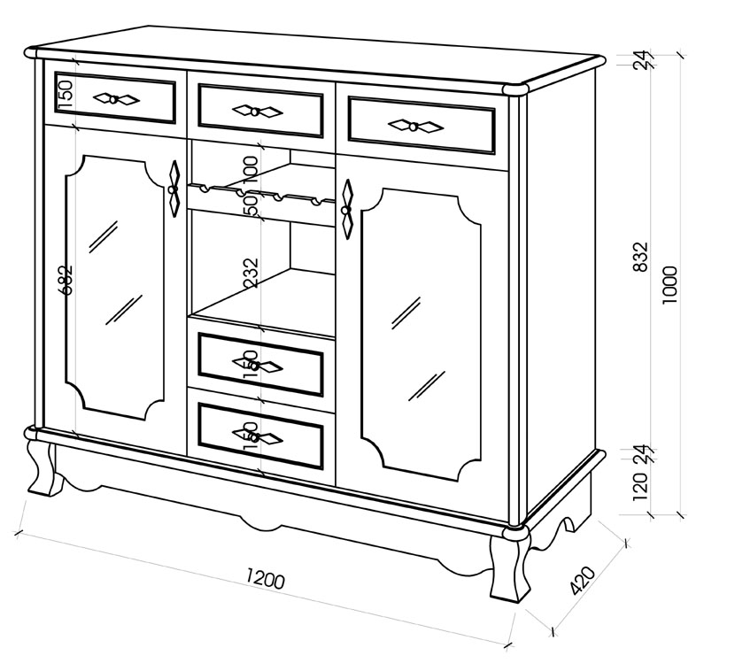 tu-de-ruou-tan-co-dien-go-mdf-ghs-513