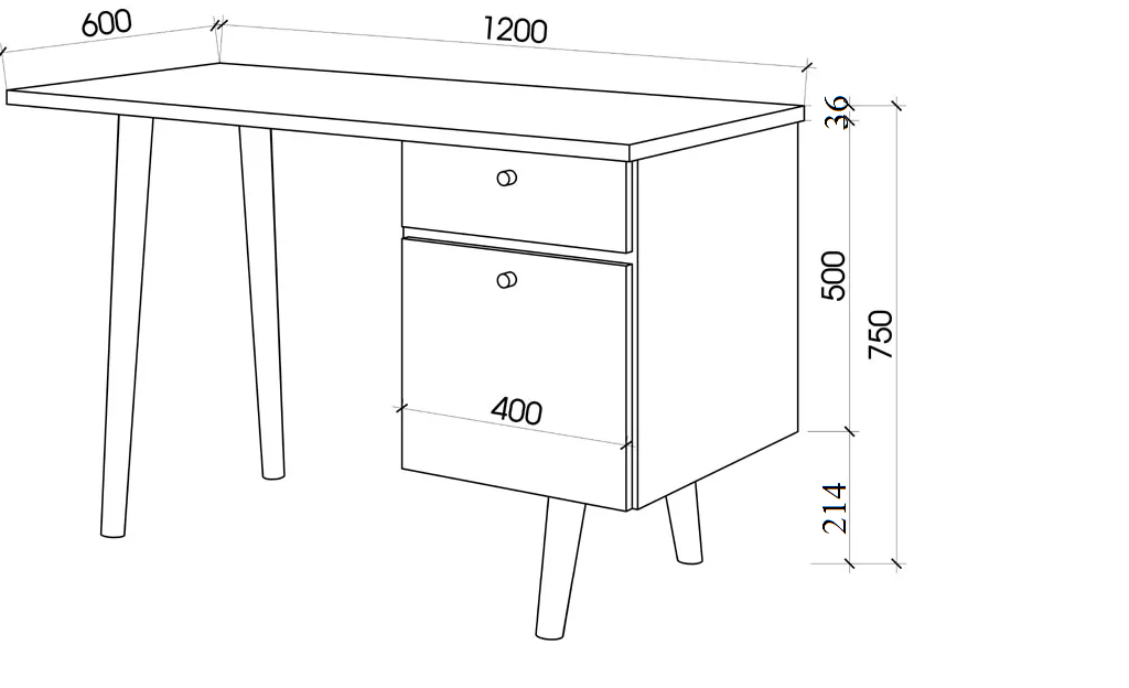 Bàn làm việc, Bàn văn phòng GHS-4111