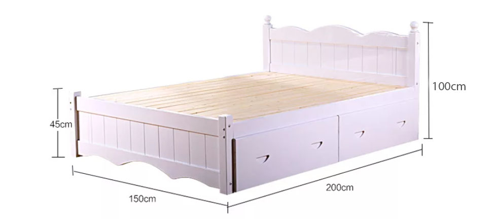 GIƯỜNG GỖ TỰ NHIÊN, GIƯỜNG BẮC ÂU GHS-919 &MDASH; GỖ TRANG TRÍ