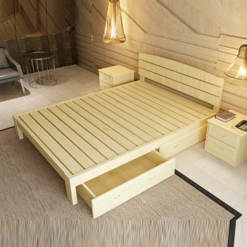 Giường Gỗ sồi, Giường gỗ tự nhiên GHS-914 | Gỗ Trang Trí