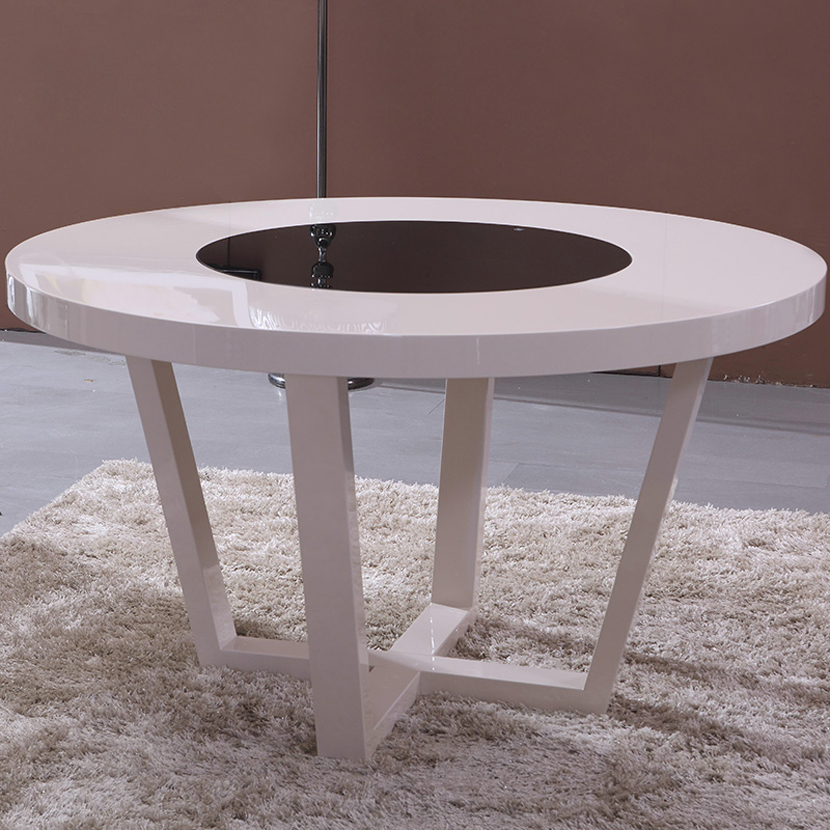 Bộ bàn tròn gỗ tự nhiên 4 ghế GHS-4175 (sơn phủ bóng 2K)