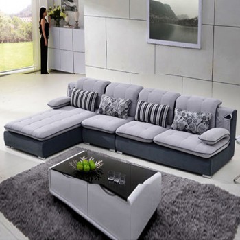 SOFA GÓC L, SOFA NỈ GHS-857 &MDASH; GỖ TRANG TRÍ