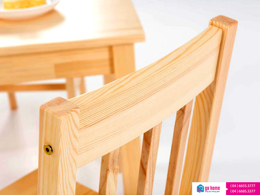 Bàn ghế ăn đẹp gỗ tự nhiên GHS-4317 (1 bàn 4 ghế gỗ sồi)