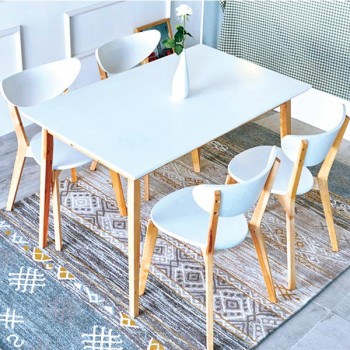Bộ bàn ăn 4 ghế gỗ sồi tự nhiên GHS-4327 (sang trọng, tinh tế) | Gỗ Trang Trí