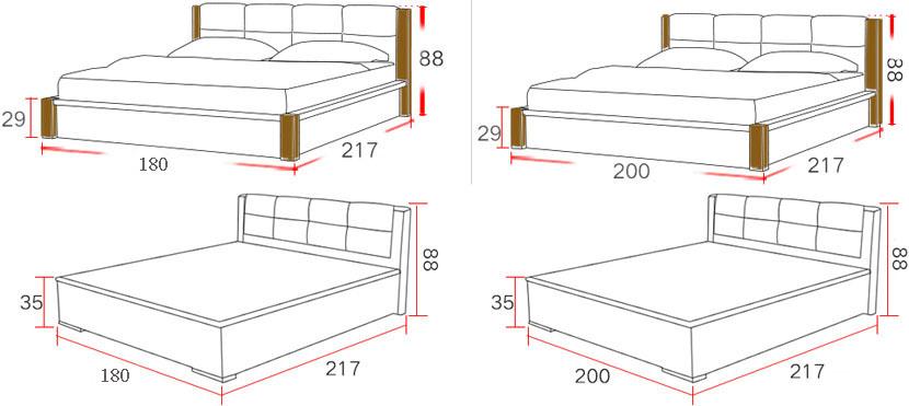 Giường gỗ sồi tự nhiên trang nhã GHS-970