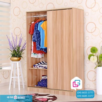 TỦ GỖ QUẦN ÁO CÁNH LÙA GỖ CÔNG NGHIỆP GHS-5170 &MDASH; GỖ TRANG TRÍ