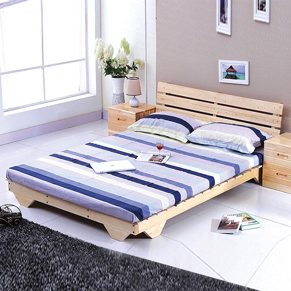 Giường ngủ gỗ tự nhiên phong cách hiện đại GHS-981 | Gỗ Trang Trí