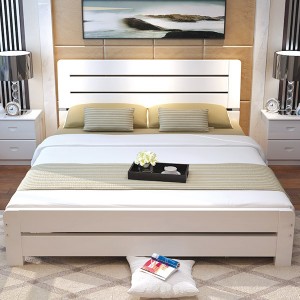 Mẫu giường ngủ đẹp gỗ tự nhiên GHS-979 | Gỗ Trang Trí