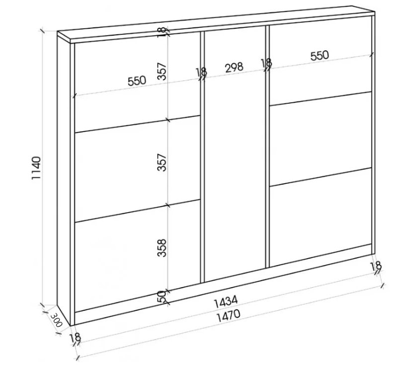 Tủ để giày thông minh 6 rẻ quạt GHS-5134