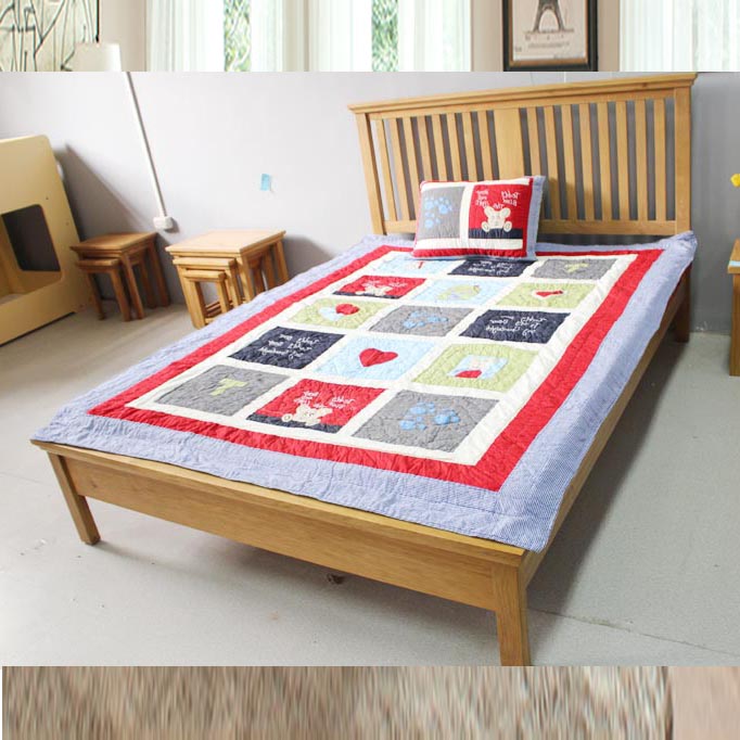 Giường ngủ gỗ sồi xuất khẩu hàng tồn dư GHC-901 | Gỗ Trang Trí