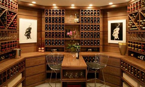 Các mẫu tủ rượu âm tường đẹp cho nhà ở gia đình