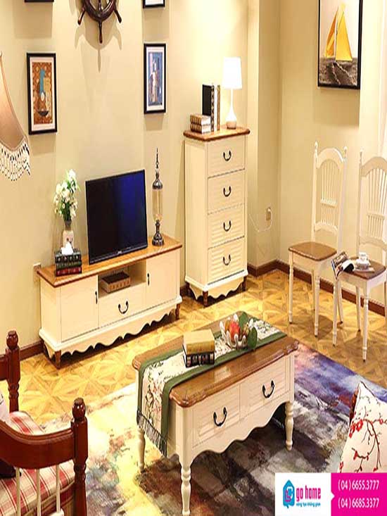 Thiết kế kệ tivi treo tường phòng khách đẹp ấn tượng | Gỗ Trang Trí