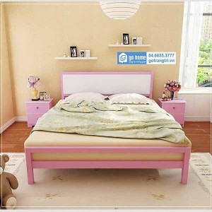 Giường ngủ gỗ công nghiệp kiểu dáng đơn giản GHS-4423 | Gỗ Trang Trí