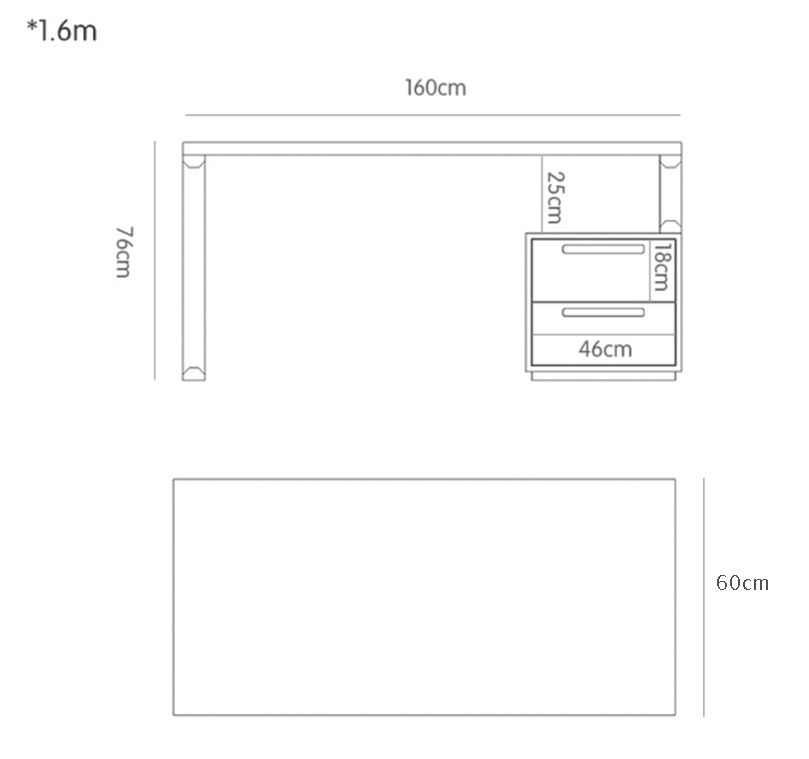 Bàn làm việc gỗ tại nhà GHS-4476