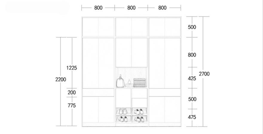 Tủ quần áo hiện đại gỗ công nghiệp GHS-5390