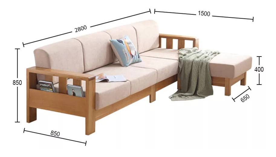 Ghế sofa góc cho phòng khách GHS-8266