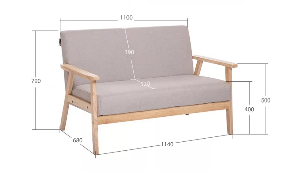 Mẫu ghế sofa gỗ thanh lịch GHS-8267