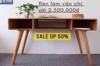 Ưu đãi tháng 10: giảm giá lớn với mẫu bàn làm việc hiện đại tại Go Home