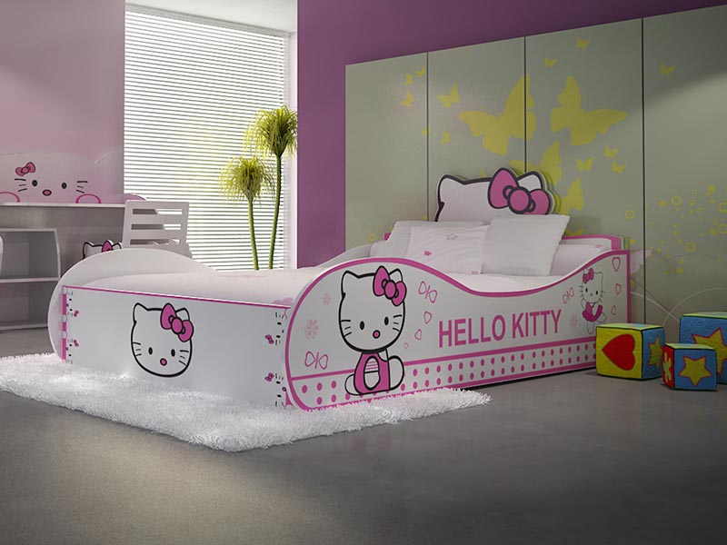 Giường ngủ Hello Kitty đáng yêu cho bé với giá cực ưu đãi. | Gỗ ...