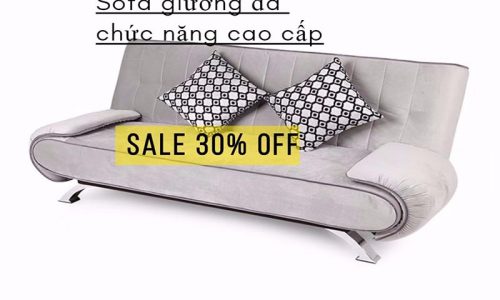 Tiết kiệm 30% khi mua sofa giường Juno xám nhạt cao cấp tại Adayroi với giá cực ưu đãi