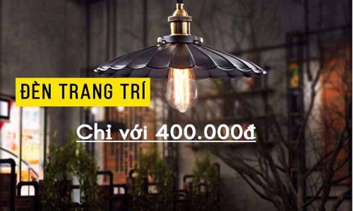 Chỉ với 400.000đ sở hữu ngay mẫu đèn trần trang trí độc đáo chỉ có tại Go Home