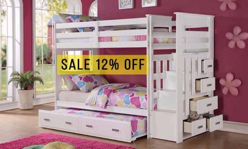 Mẹ mua giường tầng đẹp cho bé lớn, bé nhỏ ngủ riêng với giá cực ưu đãi