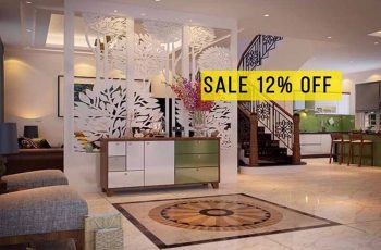 Ưu đãi 20/10 giảm giá 12% với mẫu vách ngăn trang trí hiện đại
