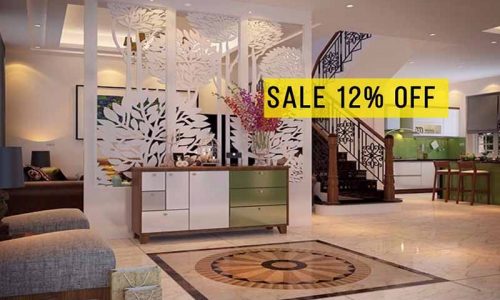 Ưu đãi 20/10 giảm giá 12% với mẫu vách ngăn trang trí hiện đại