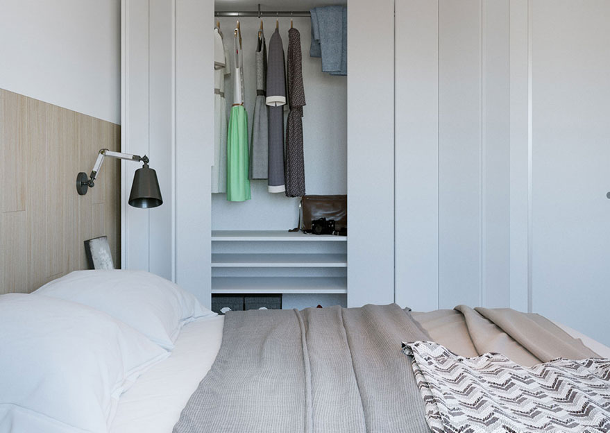 KHÔNG GIAN NỘI THẤT CĂN HỘ LOẠI C 92.8M2 NHÀ ANH ĐỨC - ECOLIFE TÂY HỒ — GỖ TRANG TRÍ TỦ QUẦN ÁO NHIỀU NGĂN LÀ GIẢI PHÁP GÓI GỌN NHIỀU THỨ LỘN XỘN TRONG PHÒNG NGỦ CỰC KỲ HIỆU QUẢ