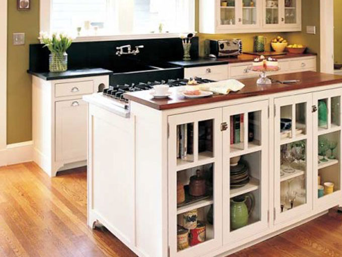 Ý tưởng nội thất độc đáo: Tủ bếp 2 chiều