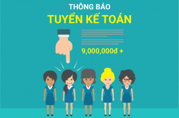 Tuyển Kế toán Lương 6~9tr - làm việc tại Công ty CP Sunvina