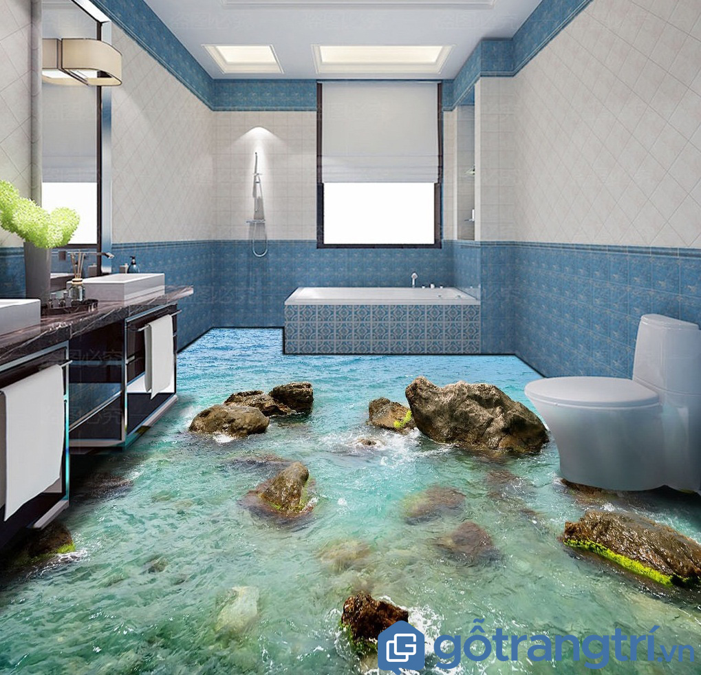 LÀM MỚI KHÔNG GIAN SỐNG BẰNG GẠCH 3D