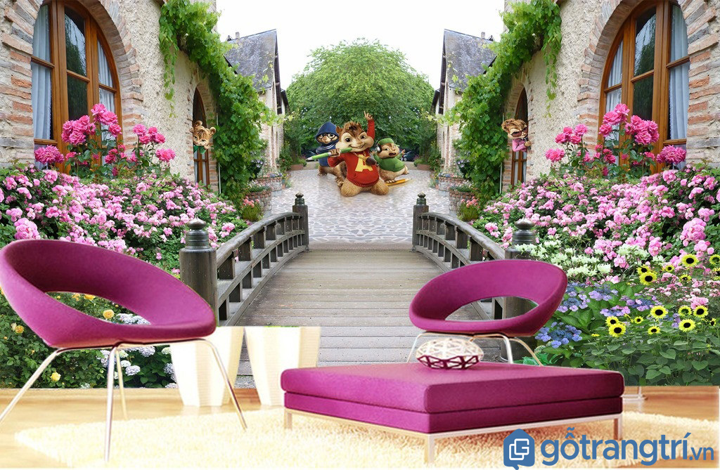 LÀM MỚI KHÔNG GIAN SỐNG BẰNG GẠCH 3D