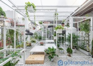 THIẾT KẾ KHÔNG GIAN THƯ GIÃN XANH MÁT TRÊN TẦNG THƯỢNG TẠI HÀ NỘI &MDASH; GỖ TRANG TRÍ