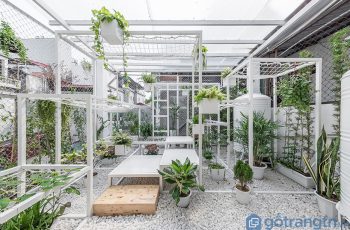 Thiết kế không gian thư giãn xanh mát trên tầng thượng tại Hà Nội