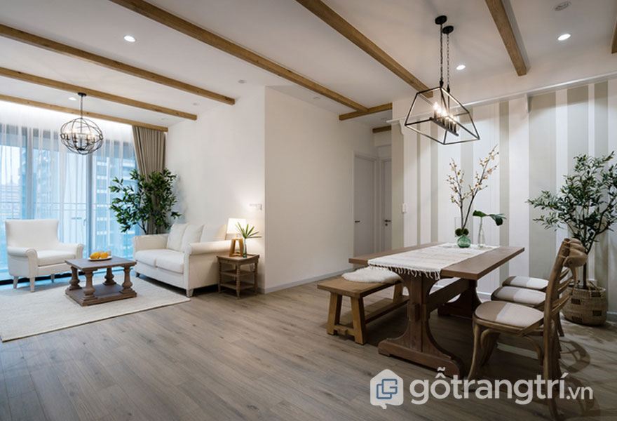 CĂN HỘ SÀI GÒN - MANG HƠI HƯỚNG ĐỒNG QUÊ MỸ TRÀN ĐẦY CẢM HỨNG &MDASH; GỖ TRANG TRÍ