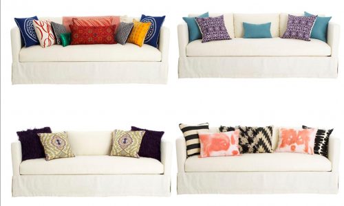 Tư vấn cách kết hợp gối tựa lưng cho bộ sofa đơn giản thêm độc đáo