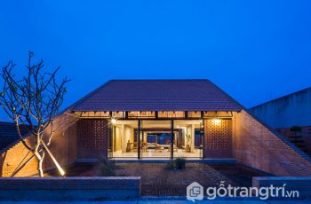 Ngôi nhà Long An - Độc đáo với phần mái "đục thủng" hút gió