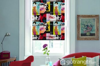 Rèm cửa theo phong cách Pop Art trang trí nhà sáng tạo và đẹp mắt