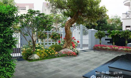 Những nguyên tắc phong thủy cần nhớ khi trồng cây trang trí sân vườn