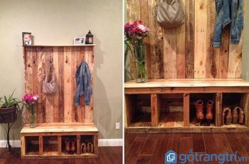 Thiết kế ghế ngồi ở cửa ra vào - ý tưởng trang trí nhà đẹp, độc đáo