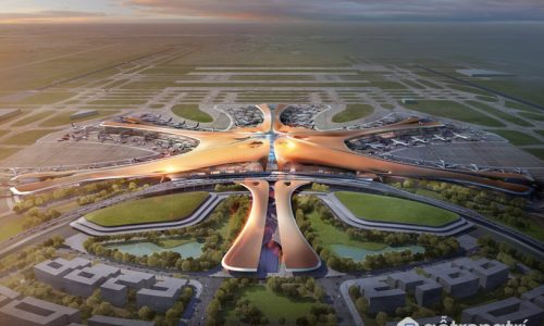 “Ngó nghiêng” kiến trúc sân bay lớn nhất thế giới tại Bắc Kinh