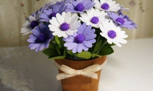 Hướng dẫn cách làm chậu hoa handmade trang trí nhà cực dễ thương