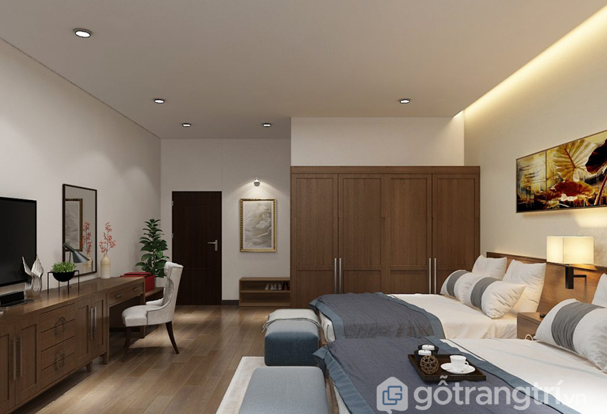 Thiết kế tủ áo trong phòng ngủ