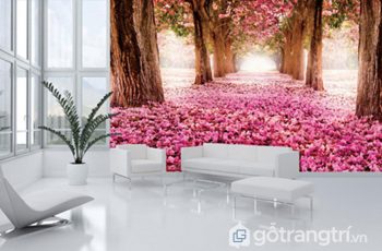 Giấy dán tường thiên nhiên xua tan đi sự nhàn chán cho ngôi nhà