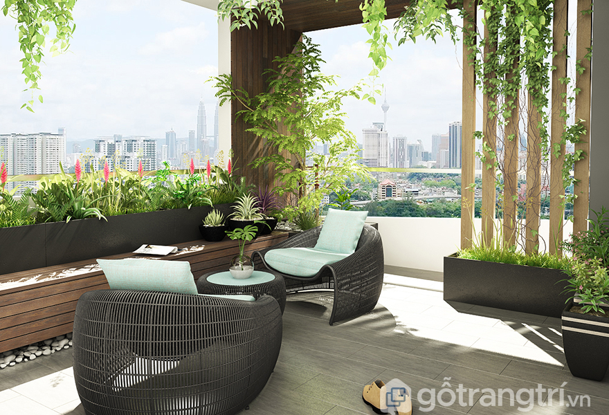 Tận hưởng cuộc sống trọn vẹn với không gian thư giãn nơi sân thượng | Gỗ Trang Trí