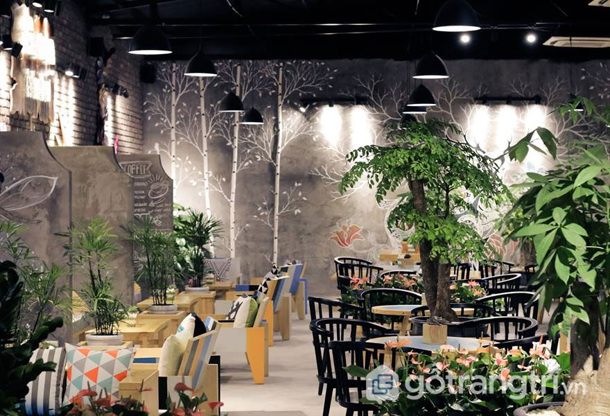 Mô hình quán cafe cây xanh Sự kết hợp hoàn hảo giữa không gian xanh và  thưởng thức cafe