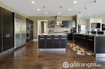15 mẫu sàn gỗ công nghiệp tỏa sáng căn bếp gia đình - Phần 1